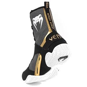 Venum - Chaussures de boxe / Elite / Noir-Blanc-Or / EU 45